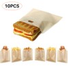 10PCS Non Stick Toaster Bags Reusable and Heat Resistant Bags