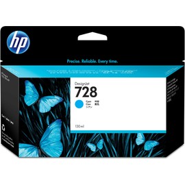 HP Cartucho de Tinta Original de 130 ml Cian (F9J67A) para impresoras DesignJet T830 MFP y T730 de Gran Formato