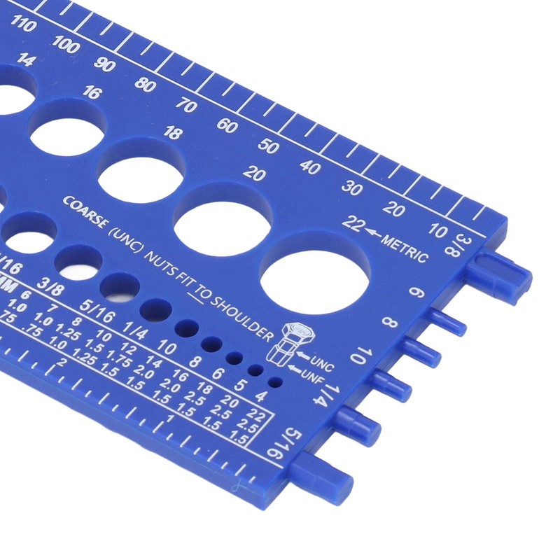Nut Bolt and Thread Tester, Gauge for Inch and Metric