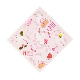 VALENTINE UNICORN LUNCH NAPKIN - Party Supplies - 16 Pieces