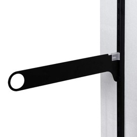Waki Sangyo Pipe Bracket, Pilashell Series, Hanger, Closet, Black, Hole Diameter 32Φ x Length 300 mm, WPS012N