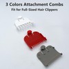 3 Pieces Hair Clipper Attachment Combs Color Coded Gurad Combs