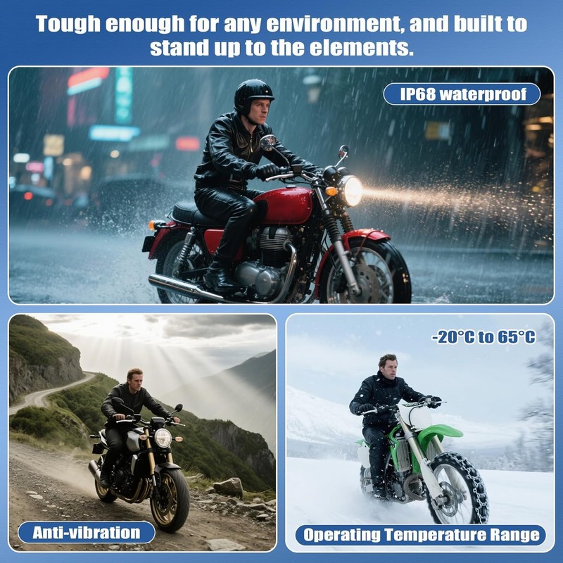 Motorcycle Carplay Screen GPS Navigation System with Wireless Carplay and
