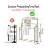 NEICELLE 3 Tier Standing Towel Rack - Extra Wide Large