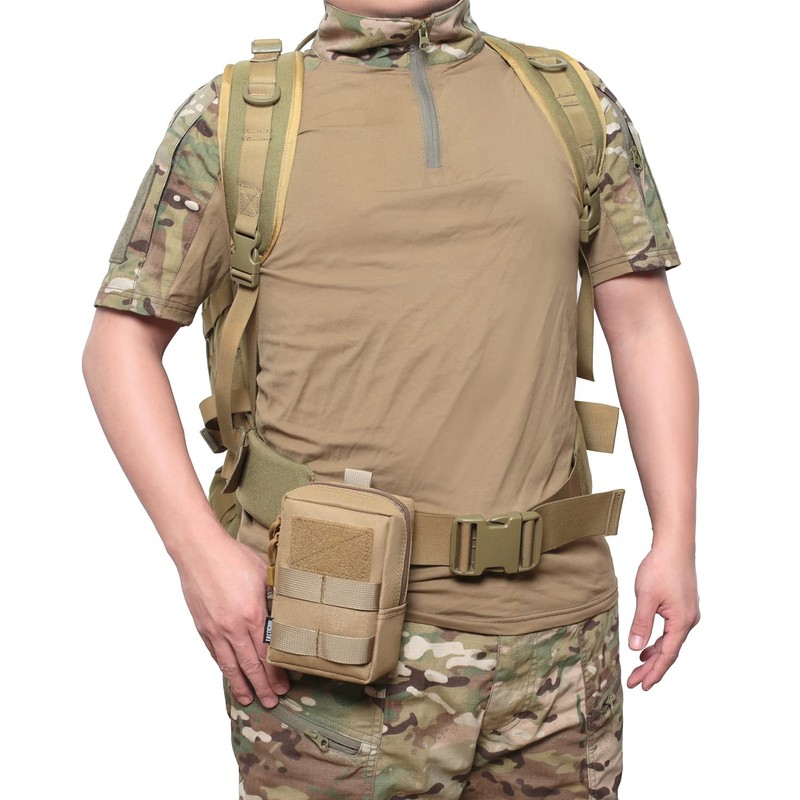 2 Pack Molle Pouches - Tactical Compact Water-Resistant EDC Pouch