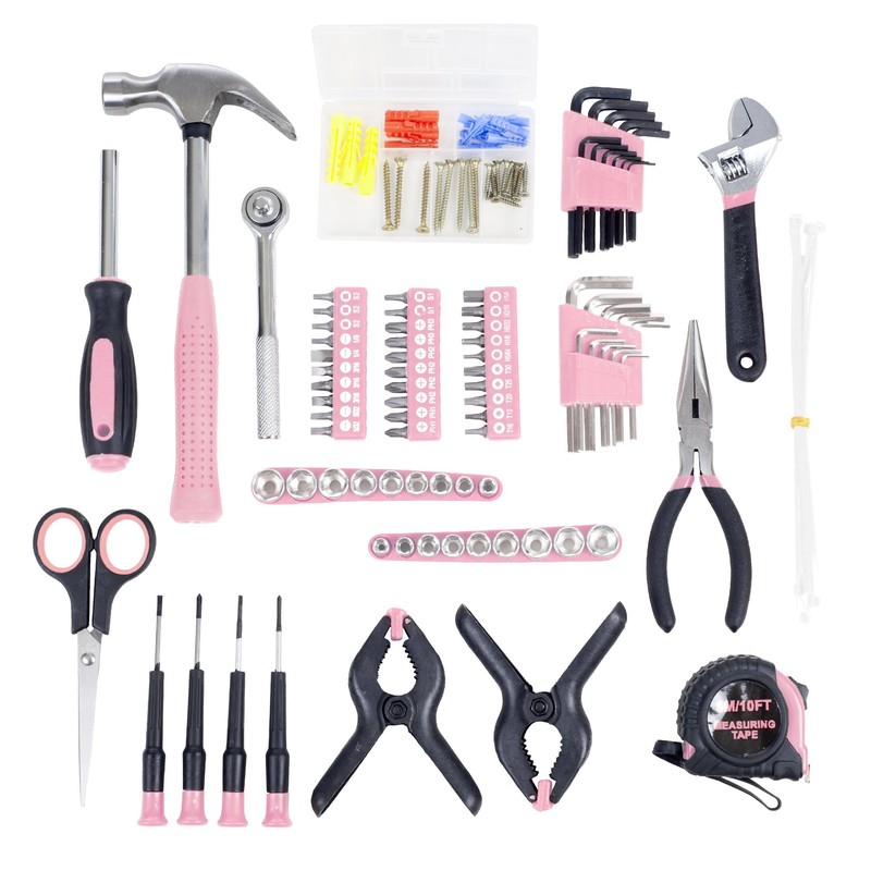 86-Piece Household Hand Tool Set with Roll-Up Bag – Tool