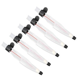 Shanrya Fishing Rod Tip, 5Pcs Plastic Telescopic Fishing Rod Tip Cover Fishing Pole Tip Protector Fishing Pole Tip Top Hats Protector Case for Sea Fishing Rods Accessories(Type 2#)