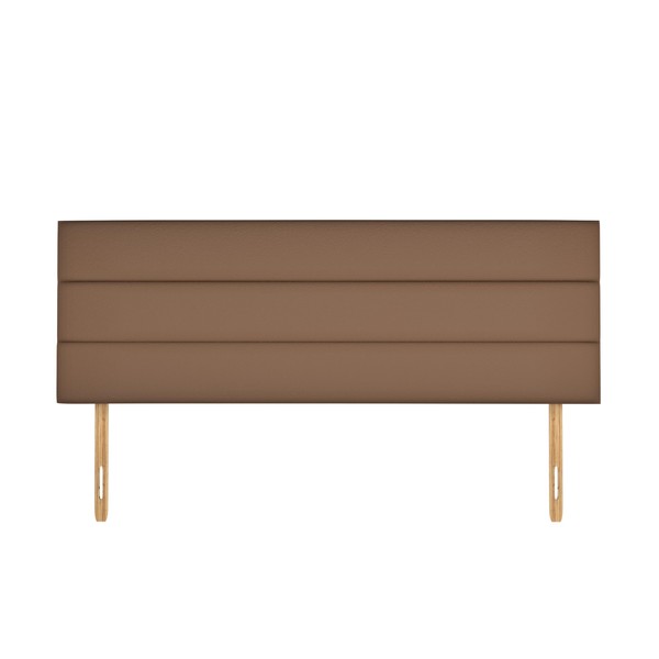 SANA SLEEP Dublin Naple Suede HeadBoard - Luxury 20" Upholstered Design for Divan Beds - Multiple Fabric Options for Bedroom and Hotel Furniture- 6FT Super King - Brown