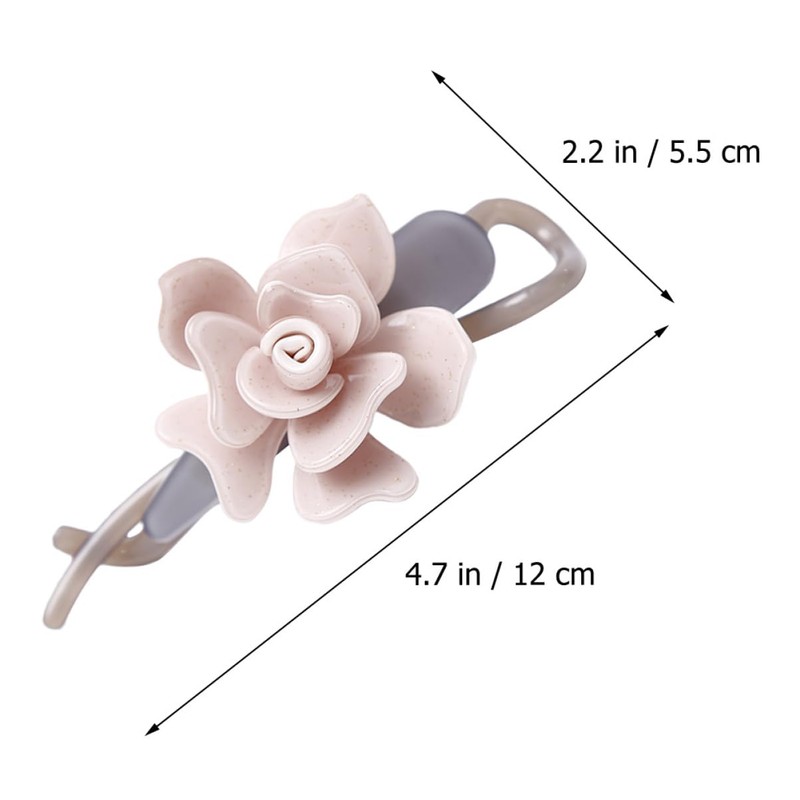 Minkissy Flower Claw Clips Large Vertical Hair Clip Hair Clamps