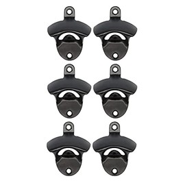 10PCS Abrebotellas de Cerveza Montado en la Pared para Bar KTV Hotel Black, Potente Magnético, Tamaño Compacto con un Inolvidable para los Amantes de las Bebidas y la