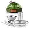 Unique Complete Messware Kit Polished Stainless Steel Dishes Set| Tableware|