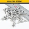Mywish 540Pcs Metric M3 M4 M5 Screws Assortment Kit, Flat