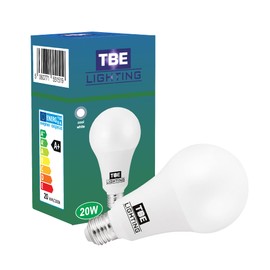 TBE LIGHTING 20W LED A80 Bulb - E27 Standard Screw Fitting, 150w Equivalent Non-Dimmable Energy Saving LED A80 Bulb, 1800 Lumen Output, 20,000Hrs Life Expectancy (4000K Cool White)
