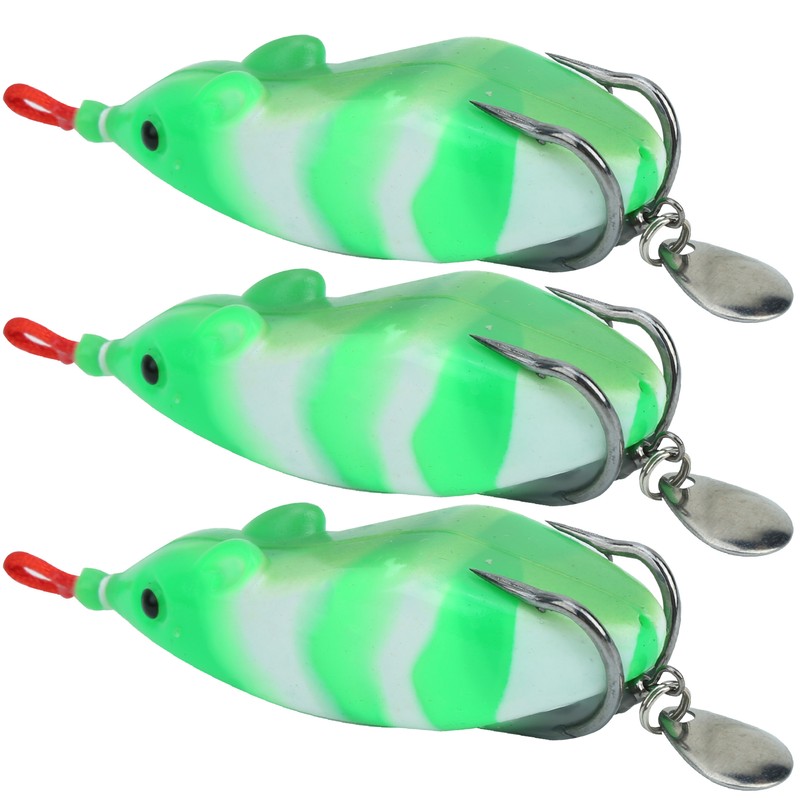 3Pcs Sequin Conversion Soft Artificial Simulation Snakehead Lure Bait Fishing