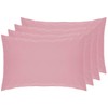 Belledorm 4 PACK Pink Pillowcases, 7 Year Guarantee, 200 Thread