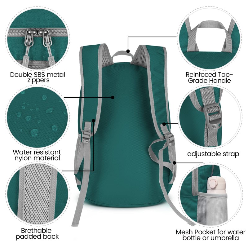 ZOMAKE Lightweight Packable Backpack 28L - Foldable Backpack Leger Sac