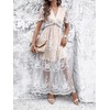 2025 Spring Summer Maxi Dresses for Women V Neck Short