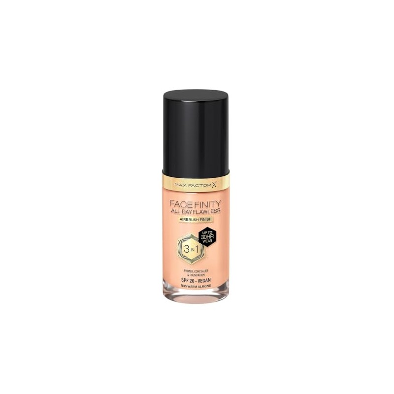 Max Fcator Facefinity All Day Flawless Foundation, Concealer, 3-in-1 Liquid