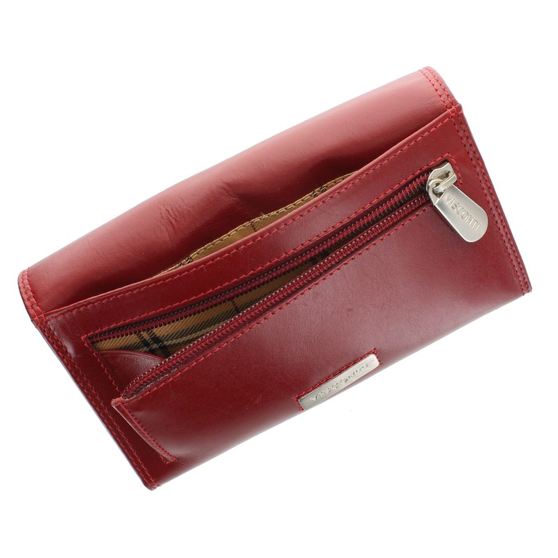 Visconti Monza Collection MARIA Vegetable Tanned Ladies Leather Clip Purse