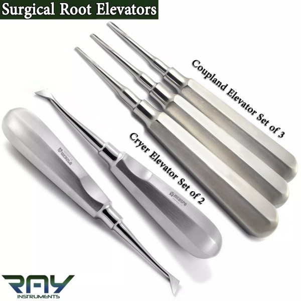 MEDSPO Dental Oral Surgery Tooth Loosening Extraction Coupland Root Elevators