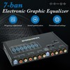 LEIGESAUDIO LG-EQ7A 7-Band Car Audio Graphic Equalizer with Front 3.5mm