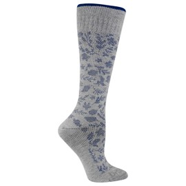 Dr. Scholl's womens Graduated Compression Knee High - 1 & 2 Pair Packs Casual Sock, Gray Paisley, 4 10 US