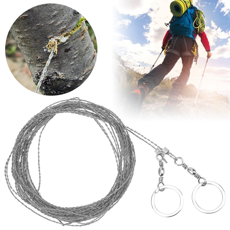 Outdoor Fretsaw Portable 10m Steel Wire Wilderness Survival Universal Stainless