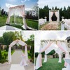 MEKOTRIN Wedding Arch Draping Fabric, 2 Panels 28"x20ft Chiffon Fabric
