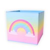 TE-Trend Rainbow Motif Shelf Storage Box Children's Room Folding Box
