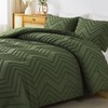 Andency Olive Green Comforter Set King Size, Boho Soft Fluffy