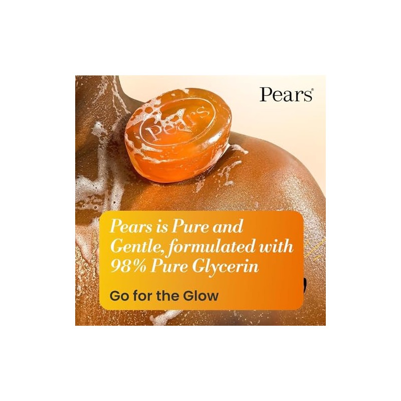 Pears Pure & Gentle Transparent Soap Bar 3 Pack (125g