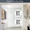AatrixQuayn 90 Degree Glass Shower Door Hinges Heavy Duty Solid