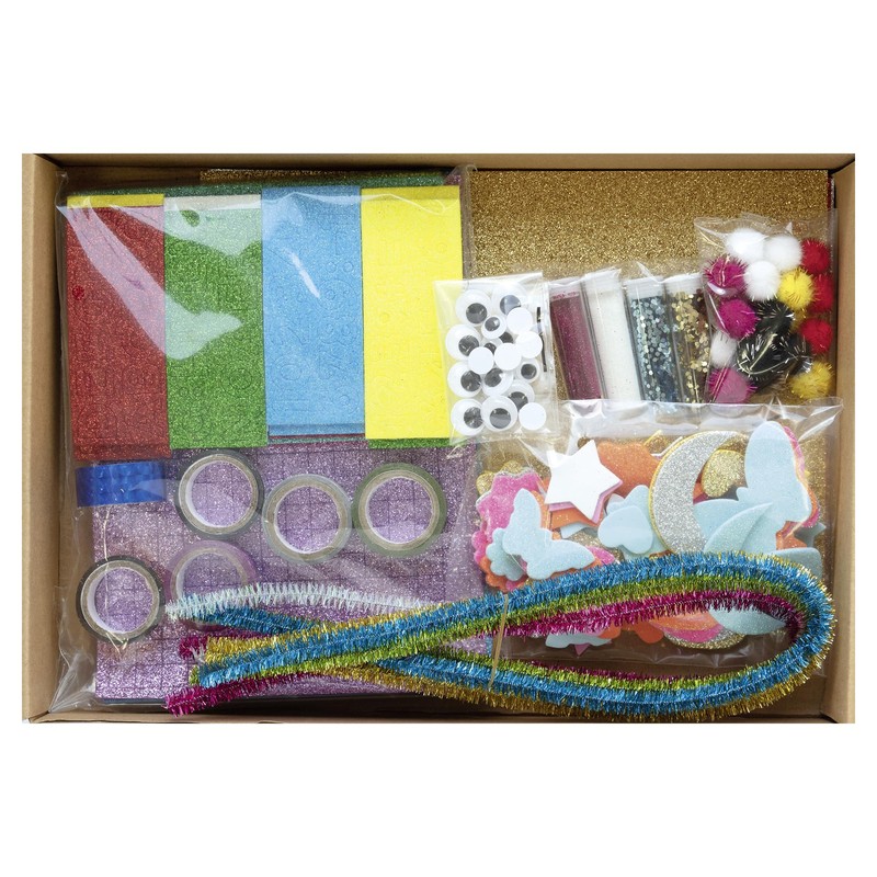 folia 937 Creative Box Glitter Mix, Over 900 Pieces, Glittery,