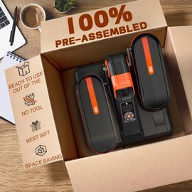 UPREIGN Under Desk Elliptical, Portable Seated Elliptical Exercise Machine, with Touch Screen Control Panel and Remote Control for Home or Office Use. Wireless Connectivity Enabled.