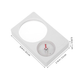KOMBIUDA Compass Boys and Girls Hiking Portable Compact 2-in-1 Compass Magnifier for Outdoor Navigation Waterproof for Map Reading