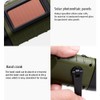 Solar Powered Hand Crank Flashlight Rechargeable Emergency LED Light Lamp