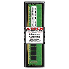 A-Tech 8GB RAM for Alienware Aurora R8 | DDR4 2666MHz DIMM PC4-21300 288-Pin CL19 1.2V Non-ECC Unbuffered Memory Upgrade Module
