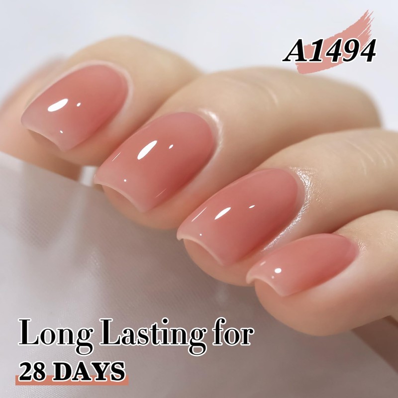 Double Rhythm 0.50 OZ Translucent Gel Polish Same Color Same