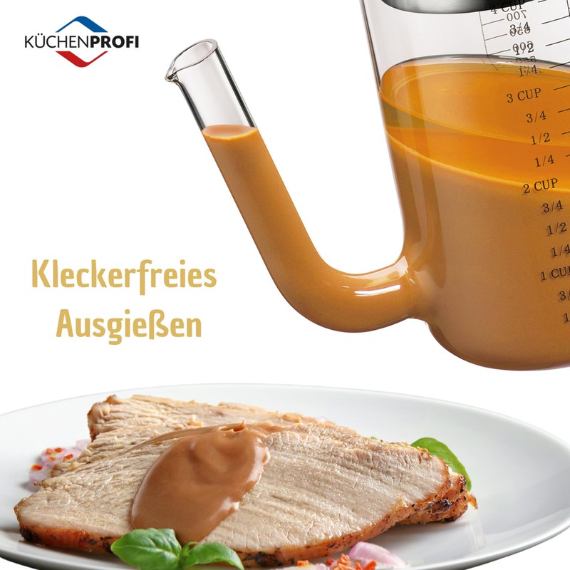 Küchenprofi Glass/Stainless Steel Gravy Separator
