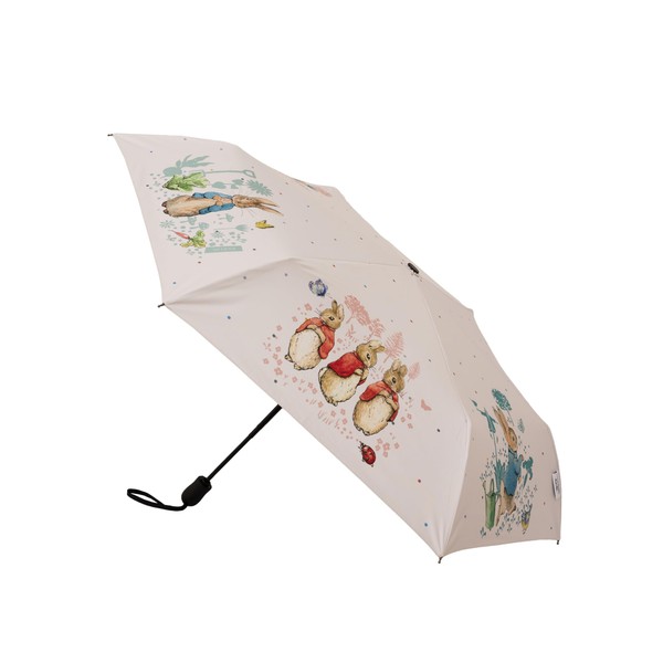 Signare Peter Rabbit Automatic Folding Umbrella, Tapestry Design, Cream Background