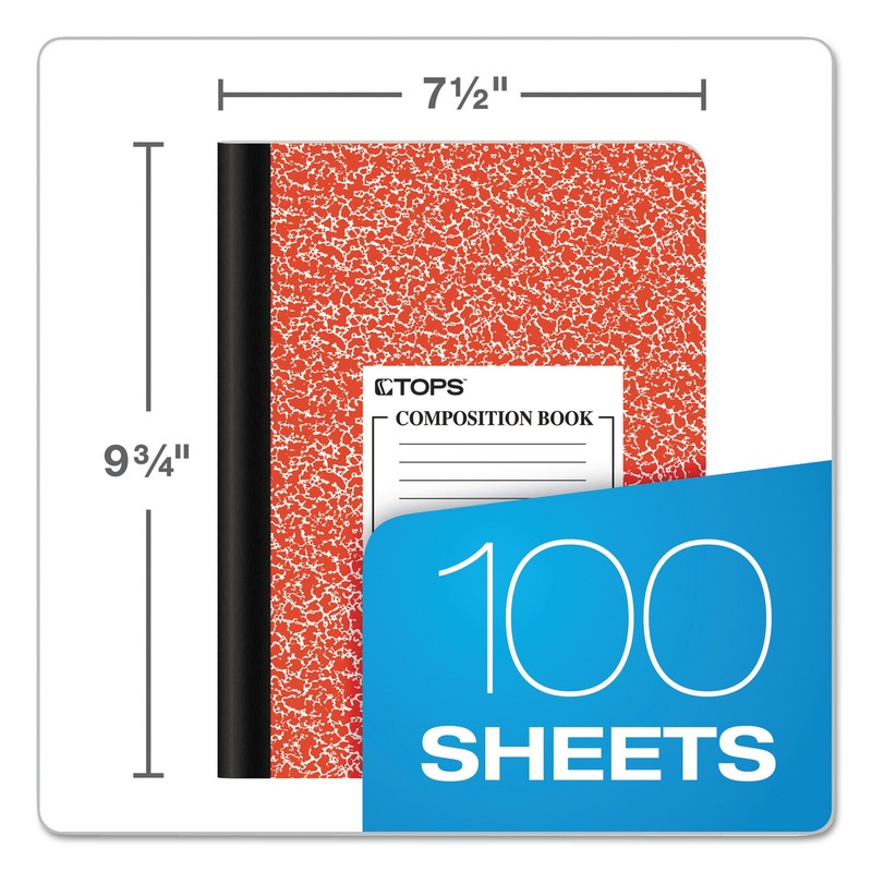 TOPS, TOP63794, Wide Ruled Composition Books, 1 Each