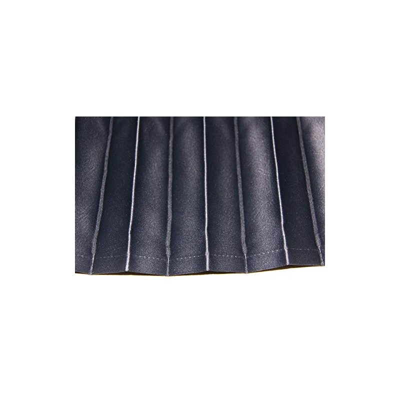 Truck Curtain, Black, Pleated Nap Curtain, Leather Style, Width 94.5