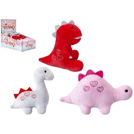 Oh So Soft Love Dinosaur (13cm) - Adorable Assorted Colors Cuddly Plush Toy - Perfect for Dino Enthusiasts & Snuggles - 1 Pc