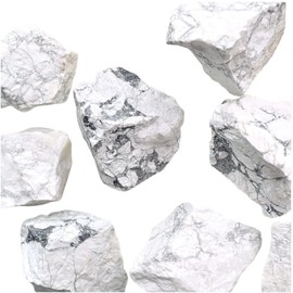 Amethyst Druzy Raw Rose Quartz Gemstone Puff Heart Love Spirituality Meditation Crystal Energy Healing Crystal Sent in Gift Pouch (Raw Howlite)