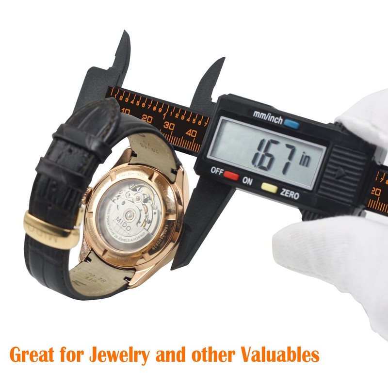 FineSource Electronic Digital Caliper Inch/Metric Conversion 0-6 Inch/150 mm Carbon