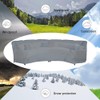 UCARE Curved Sofa Cover Outdoor Couch Sectional Protector Waterproof Half