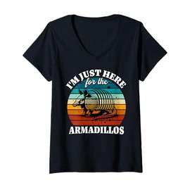 Womens Armadillo I'm Just Here for Armadillo V-Neck T-Shirt