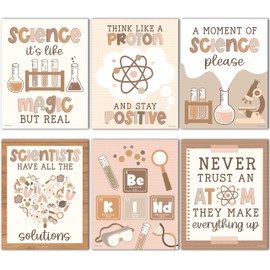 6 Boho Life Science Posters For Classroom Middle School - Middle School Science Classroom Decor, Science Classroom Must Haves, Science Decorations For Classroom, Science Decor, Biology Posters