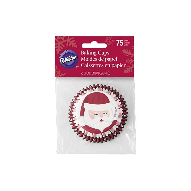 Wilton Santa Claus Cupcake Cases, Paper Multicoloured, 6.35 x 5.08
