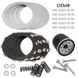 GOLKNHA Clutch Kit & Friction Plate Spring & Oil Filter Compatible with R3 YZF R3 YZF-R3 MT 03 2015-2024 OEM# 1WD-E6331-00-00 1WD-E6324-00-00 1WD-E3440-10-00